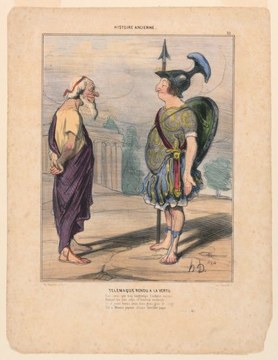 Télémaque rendu à la vertu - Honoré Daumier