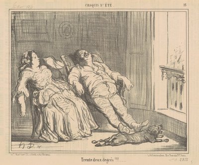 Tente deux degrés!!! - Honoré Daumier