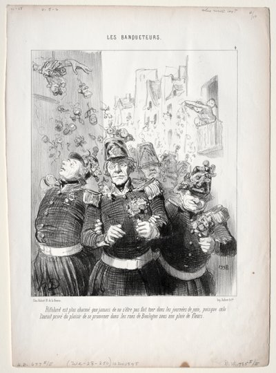 Les banqueteurs, planche 4 : Rifolard est plus charmant que jamais... - Honoré Daumier