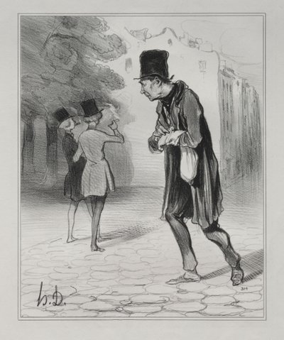 Le Collectionneur de mégots de cigares - Honoré Daumier