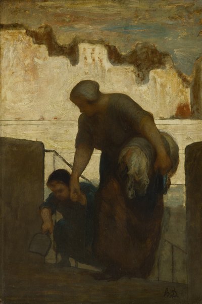 La Blanchisseuse, ca 1863 - Honoré Daumier