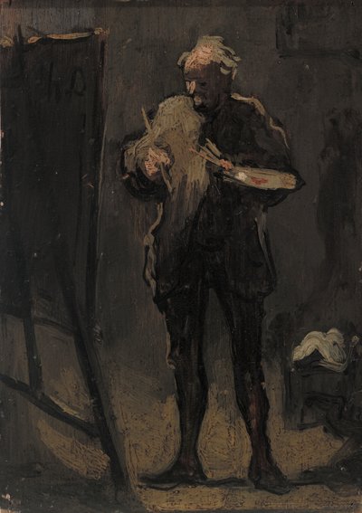 Le Peintre devant son tableau - Honoré Daumier