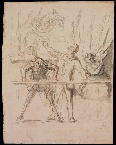 Le Side-Show - Honoré Daumier