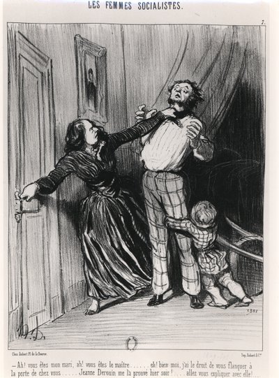 Les Femmes socialistes, 1849 - Honoré Daumier