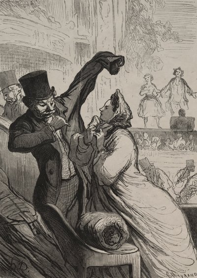 Le Théâtre : La dernière scène - Honoré Daumier