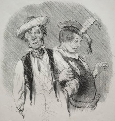 Les beaux jours de la vie, planche 18 : Mardi gras, 1844 - Honoré Daumier