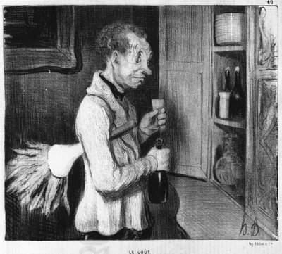 Le goût: série tirée de « Cinq sens » - Honoré Daumier