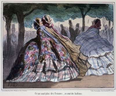 Ce ne sont pas des femmes, ce sont des ballons - par Daumier - Honoré Daumier