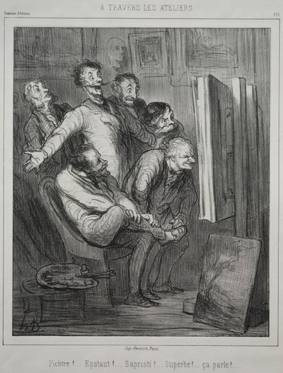 À travers les studios, 1862 - Honoré Daumier
