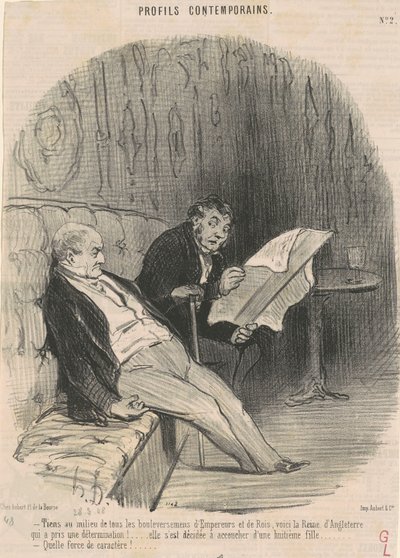 Tiens au milieu de bouleversements - Honoré Daumier