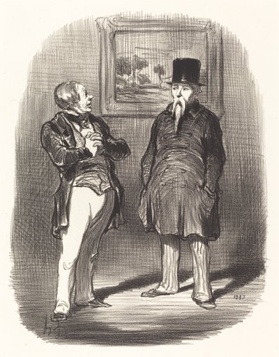 Tiens... je ne te reconnaissais pas... - Honoré Daumier