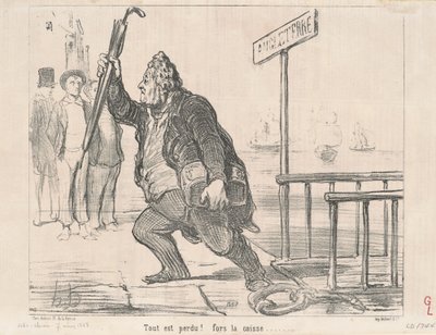 Tout est perdu ! Fors la caisse - Honoré Daumier
