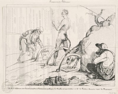 Traquenards politiques - Honoré Daumier