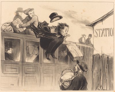 Trente secondes de station - Honoré Daumier