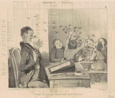 Triste sort des professeurs... - Honoré Daumier