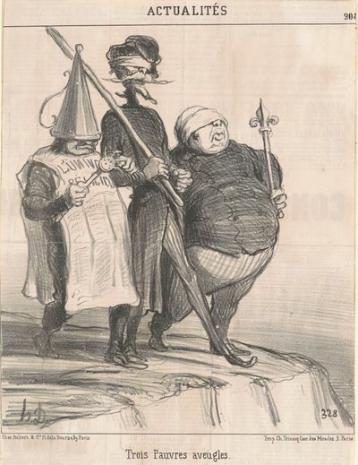 Trois pauvres aveugles - Honoré Daumier