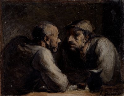 Les Deux buveurs - Honoré Daumier