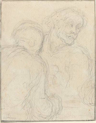 Deux hommes - Honoré Daumier