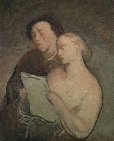 Deux chanteurs, c.1850-60 - Honoré Daumier