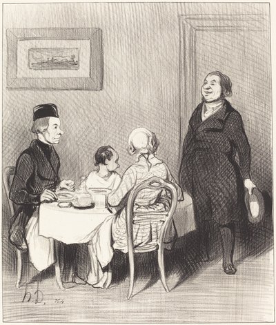 Un Ami est un crocodile... - Honoré Daumier