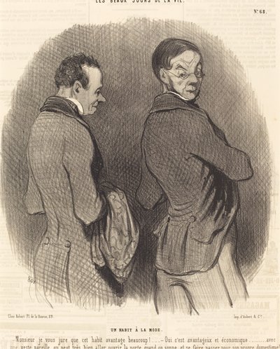 Un habit à la mode - Honoré Daumier