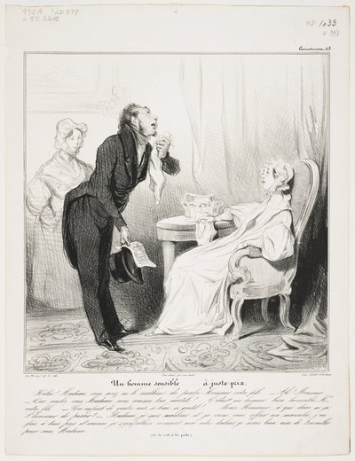Un Homme Sensible (Caricaturana 43) - Honoré Daumier
