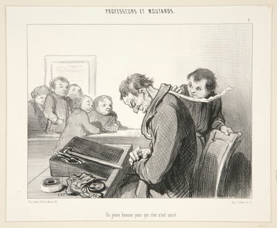 Un Jeune homme pour qui rien n - Honoré Daumier