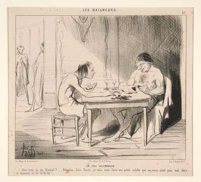 Un Joli Calembour. Avez-vous du six, Général? - Honoré Daumier