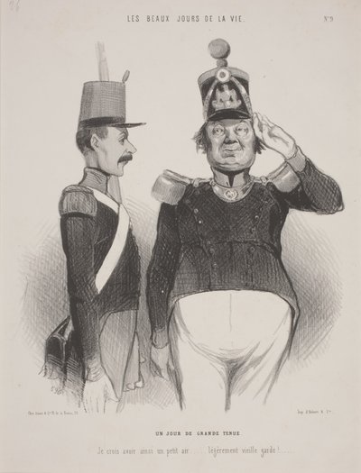 Un jour de grande tenue - Honoré Daumier