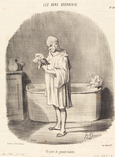 Un jour de grande toilette - Honoré Daumier