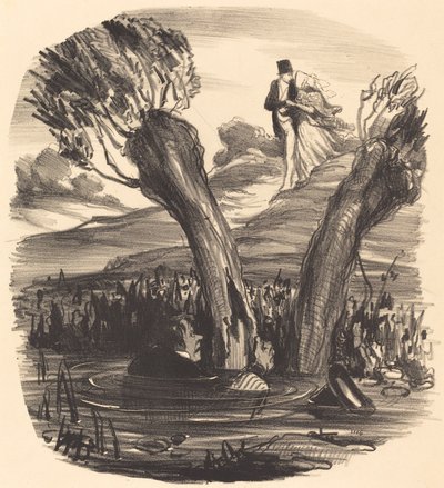 Un mari brûlé du feu de la jalousie - Honoré Daumier