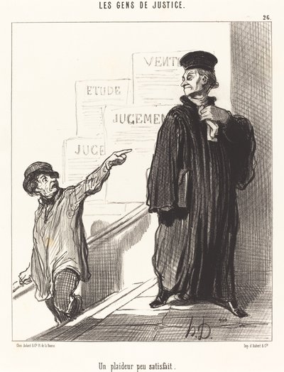 Un plaideur peu satisfait - Honoré Daumier