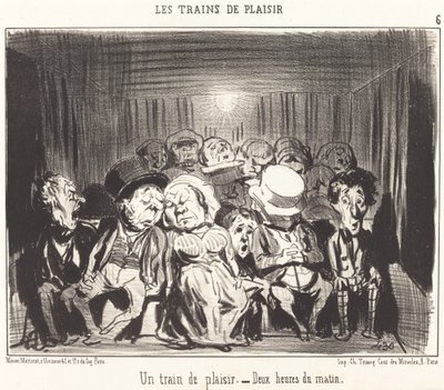 Un train de plaisir - Honoré Daumier