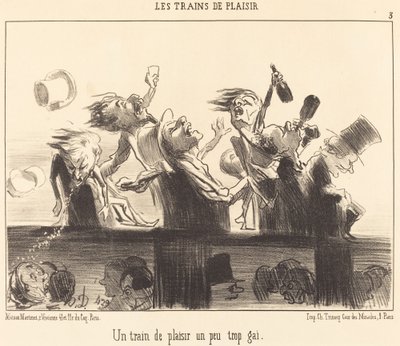 Un train de plaisir un peu trop gai - Honoré Daumier