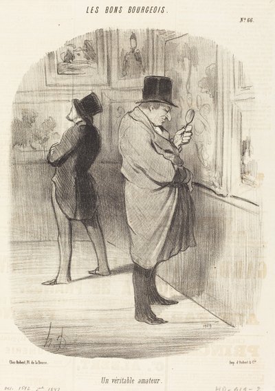 Un véritable amateur - Honoré Daumier