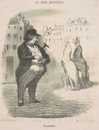 Un amateur - Honoré Daumier