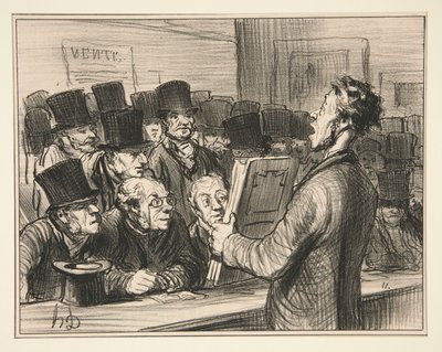 Un amateur - Mais quel est donc ce tableau - Honoré Daumier