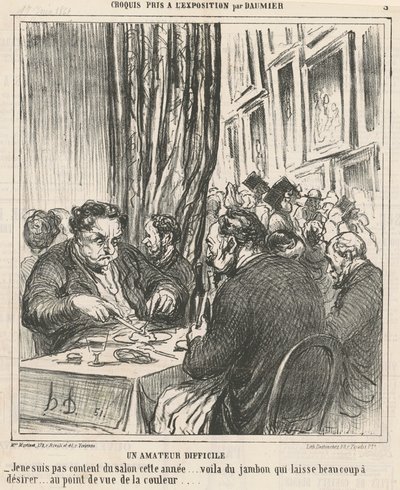 Un amateur difficile - Honoré Daumier