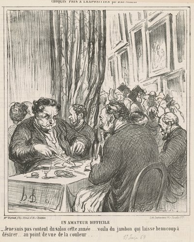 Un amateur difficile - Honoré Daumier