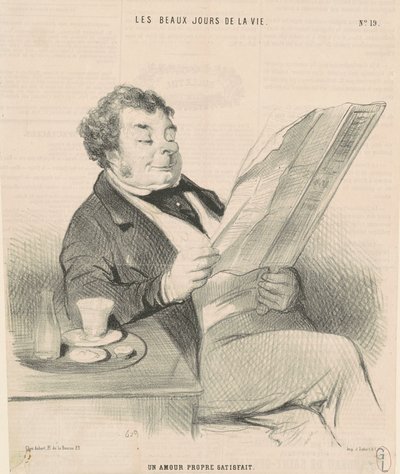 Un amour propre satisfait - Honoré Daumier