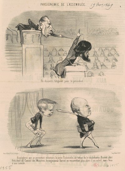 Un discours fatigant pour le président - Honoré Daumier