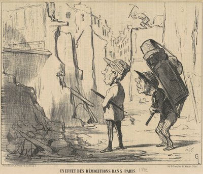 Un effet des démolitions dans Paris - Honoré Daumier