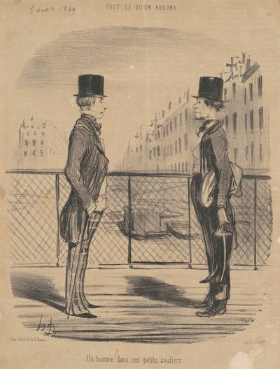 Un homme dans ses petits souliers - Honoré Daumier
