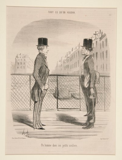 Un homme dans ses petits souliers, de Tout Ce Qu - Honoré Daumier