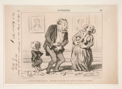 Un intérieur de famille le 2 janvier - Honoré Daumier