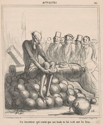 Un inventeur qui craint que son fonds ne lui reste... - Honoré Daumier