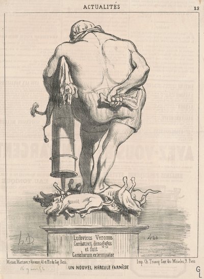 Un nouvel Hercule Farnèse - Honoré Daumier