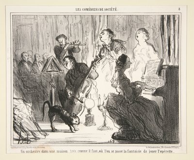 Un orchestre dans une maison - Honoré Daumier