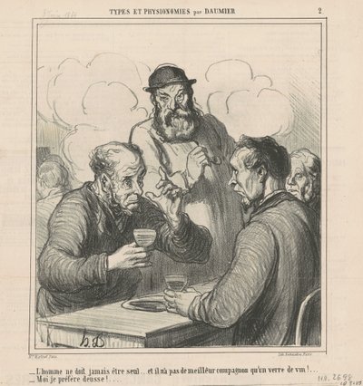 Un philosophe - Honoré Daumier