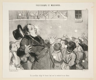 Un surveillant oblige - Honoré Daumier